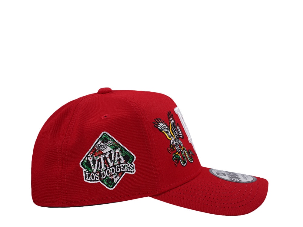 New Era Los Angeles Dodgers Viva Eagle Scarlet Prime Edition 9Forty A Frame Snapback Casquette