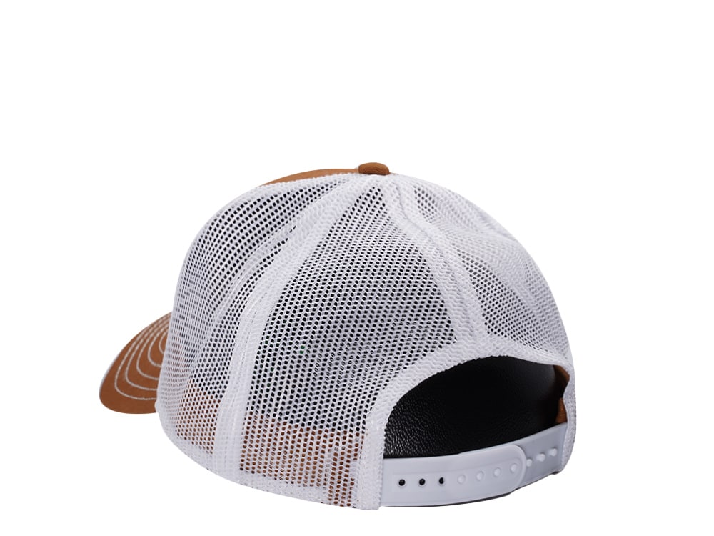 John Deere Logo Brown Trucker Snapback Casquette