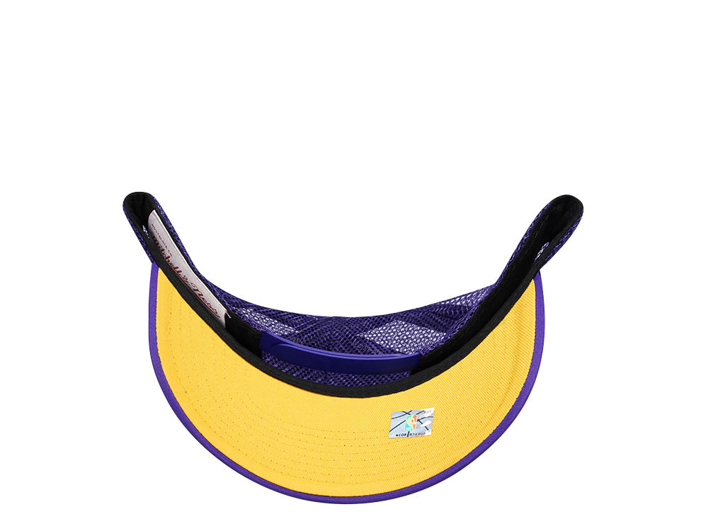 Mitchell & Ness Los Angeles Lakers Purple Billboard Trucker Snapback Casquette