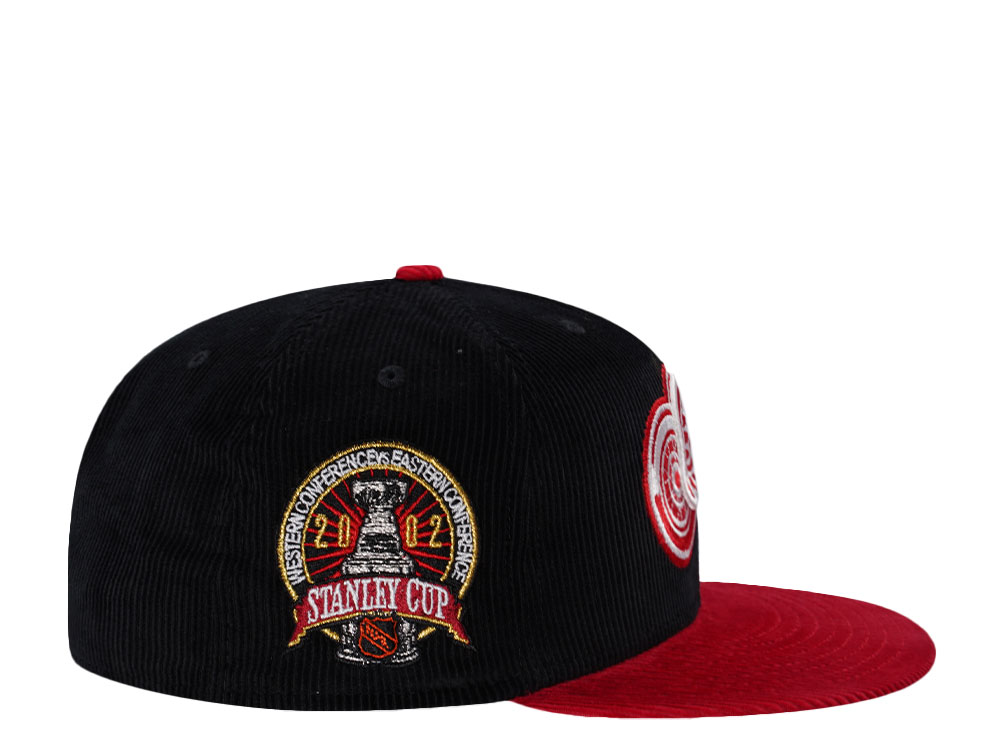 New Era Detroit Red Wings Stanley Cup 2002 Black Corduroy Two Tone Edition 59Fifty Fitted Casquette