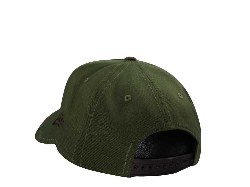 New Era Chicago Cubs Be Alert Rifle Green Walnut Corduroy Two Tone Edition 9Forty A Frame Snapback Casquette