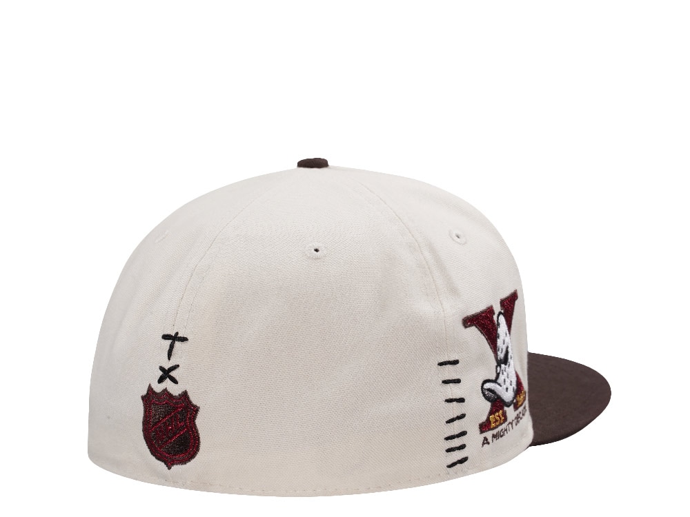 New Era Anaheim Ducks 10th Anniversary Canvas Chrome Two Tone Horror Edition 59Fifty Fitted Casquette