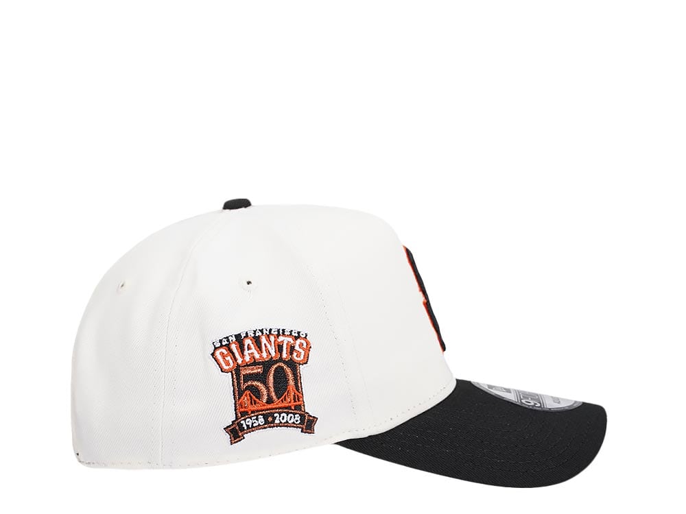 New Era San Francisco Giants 50th Anniversary Chrome Two Tone 9Forty A Frame Snapback Casquette