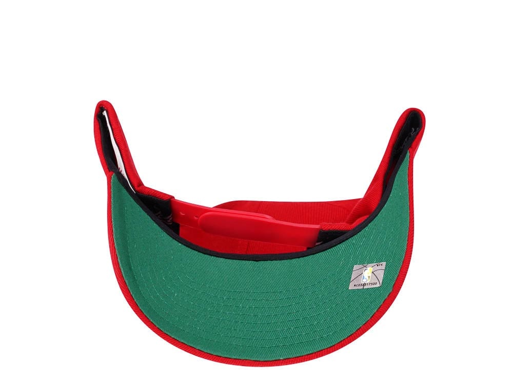 Mitchell & Ness Portland Trail Blazers Team Ground Red Line Solid Flex Snapback Casquette