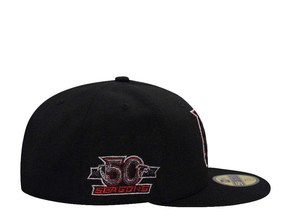 New Era Atlanta Falcons 50th Anniversary Black Prime Edition 59Fifty Fitted Casquette