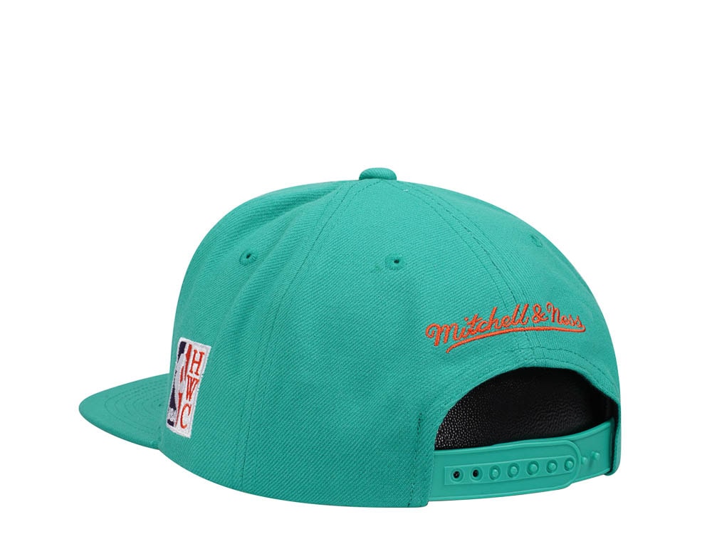 Mitchell & Ness Dallas Mavericks Desert Green Hardwood Classic All Star Weekend Snapback Casquette