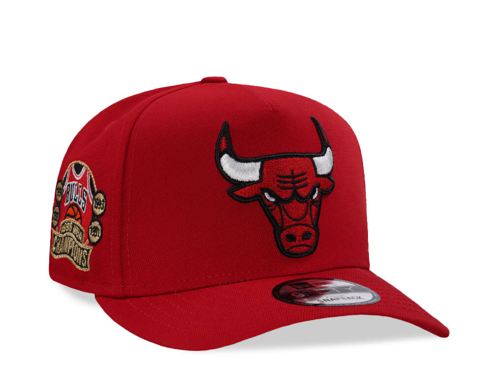 New Era Chicago Bulls NBA Champions 1996 Red Prime Edition 9Fifty A Frame Snapback Casquette