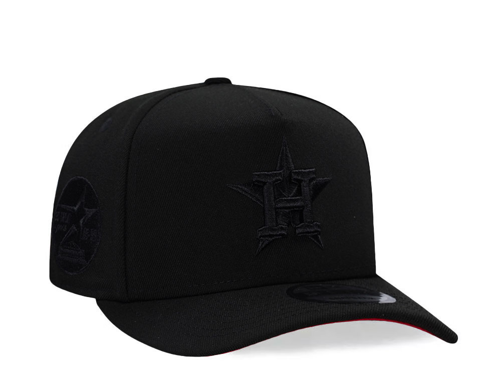 New Era Houston Astros 35th Anniversary Blackout Red Prime Edition 9Fifty A Frame Snapback Casquette