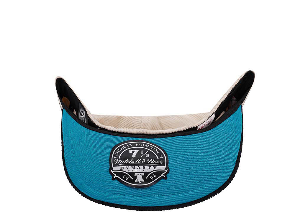 Mitchell & Ness San Jose Sharks 20th Anniversary Two Tone Cord Edition Dynasty Fitted Casquette