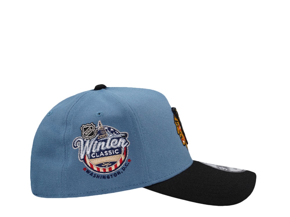 New Era Chicago Blackhawks Winter Classic 2015 Blue Two Tone Edition 9Forty A Frame Snapback Casquette
