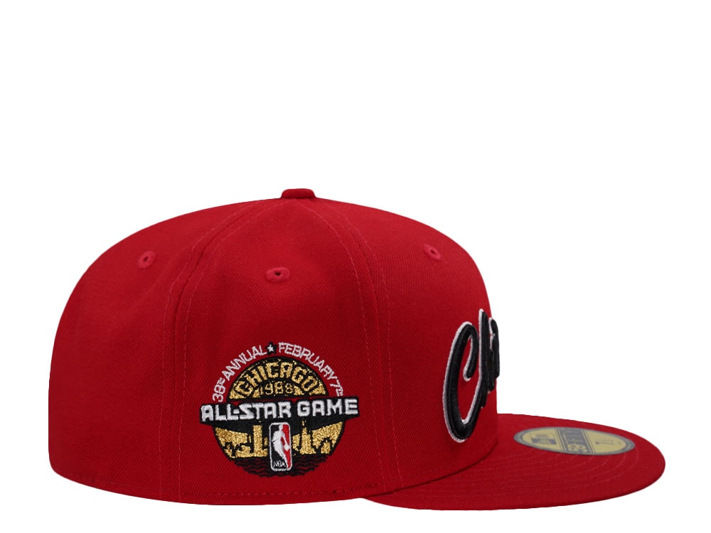 New Era Chicago Bulls All Star Game 1988 Script Prime Edition 59Fifty Fitted Casquette