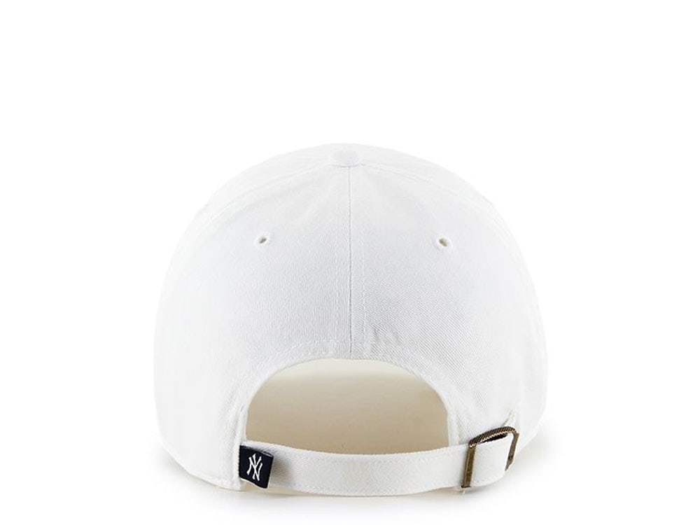 47Brand New York Yankees Clean Up White Strapback Casquette