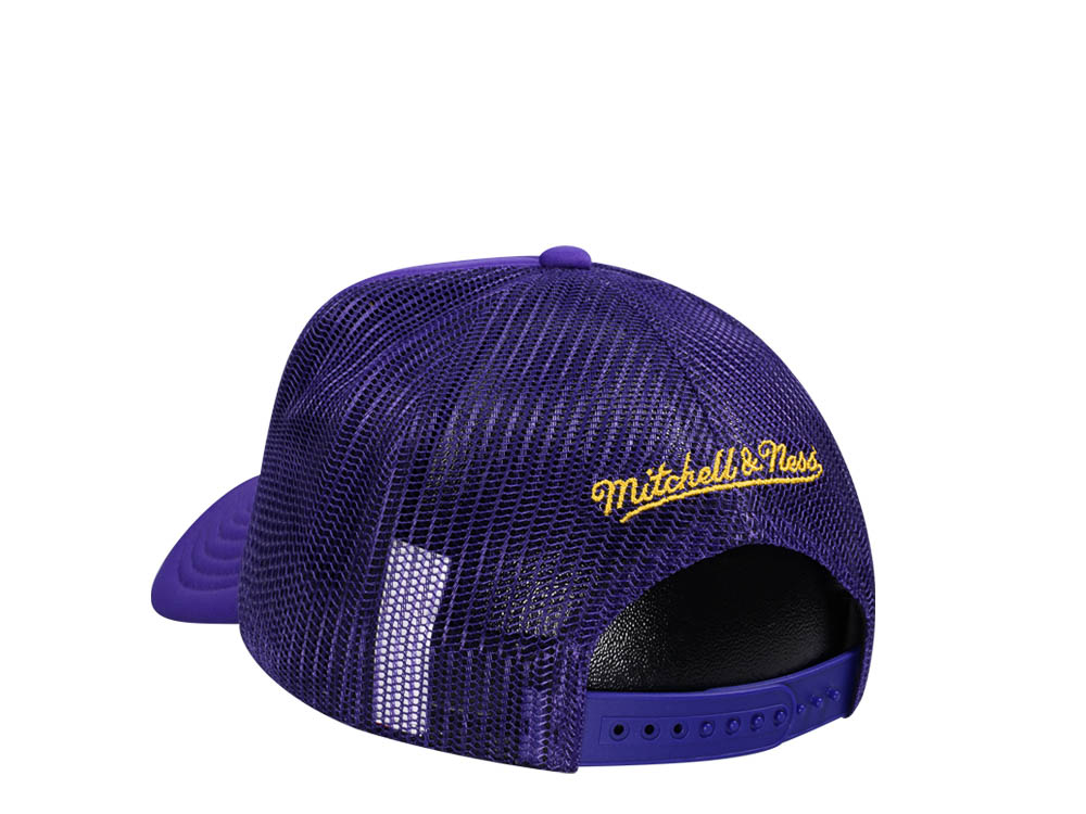 Mitchell & Ness Los Angeles Lakers Purple Billboard Trucker Snapback Casquette