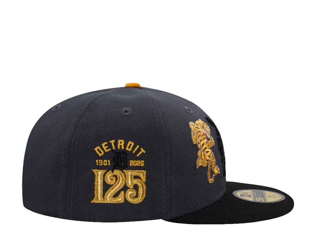 New Era Detroit Tigers 125th Anniversary Tiger Gray Two Tone Edition 59Fifty Fitted Casquette