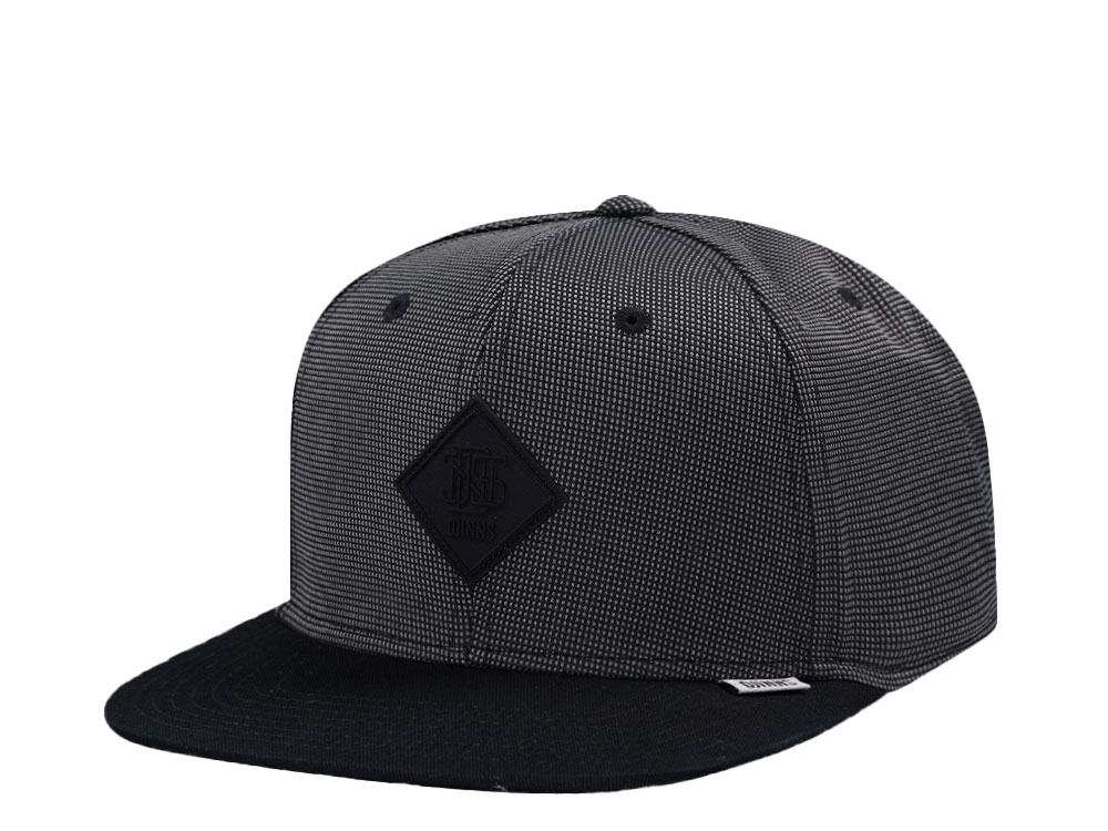 Djinns SkyNylon Grey 6 Panel Snapback Casquette