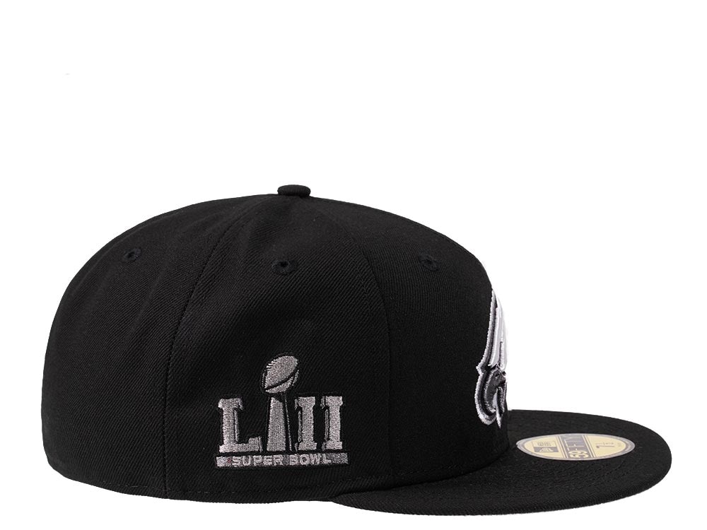 New Era Philadelphia Eagles Super Bowl LII Steel Black Edition 59Fifty Fitted Casquette