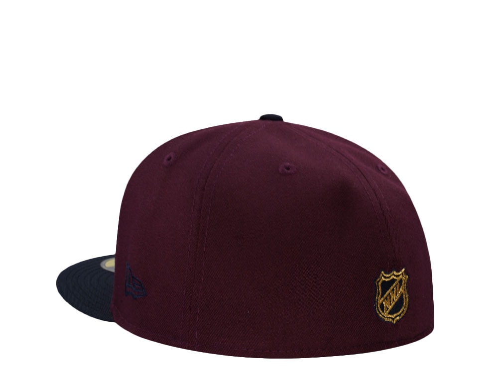 New Era Columbus Blue Jackets Maroon Two Tone Edition 59Fifty Fitted Casquette
