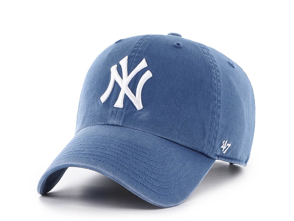 47 Brand New York Yankees Blue Edition Clean Up Strapback Casquette