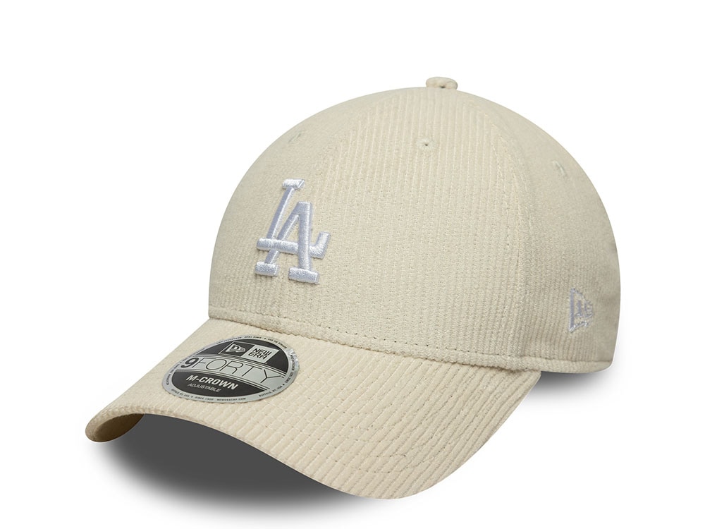 New Era Los Angeles Dodgers White Cord 9Forty M Crown Snapback Casquette