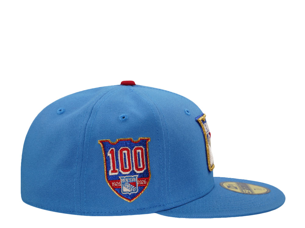 New Era New York Rangers 100th Anniversary Blue Prime Edition 59Fifty Fitted Casquette