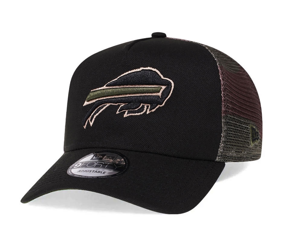 New Era Buffalo Bills Camo 9Forty A Frame Trucker Snapback Casquette