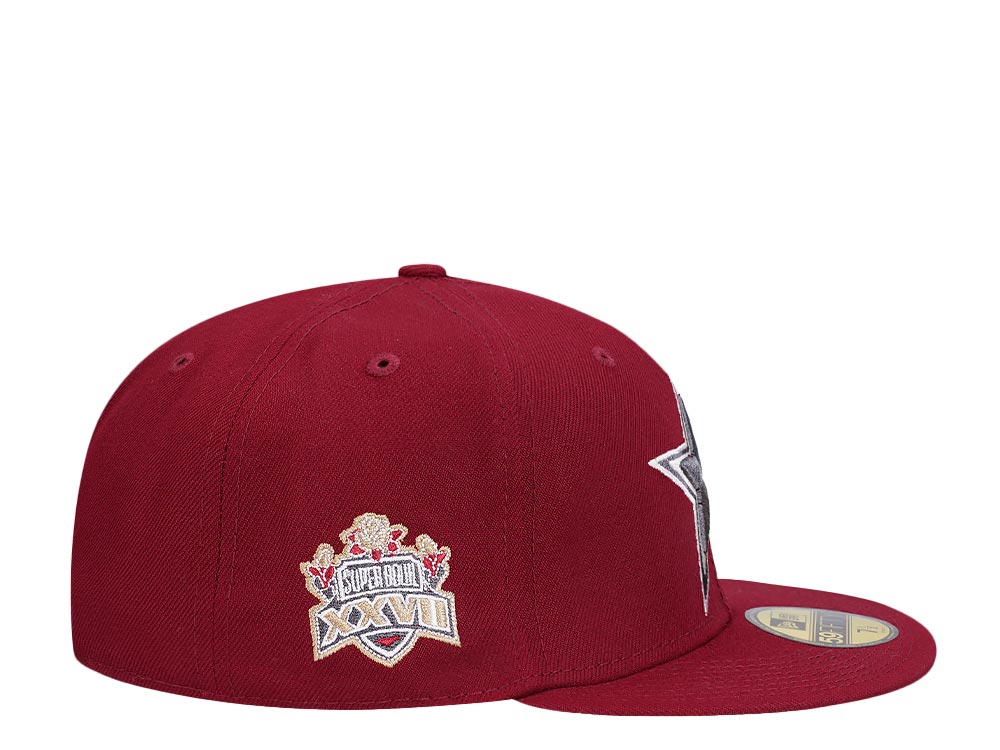 New Era Dallas Cowboys Super Bowl XXVII Smooth Red Edition 59Fifty Fitted Casquette