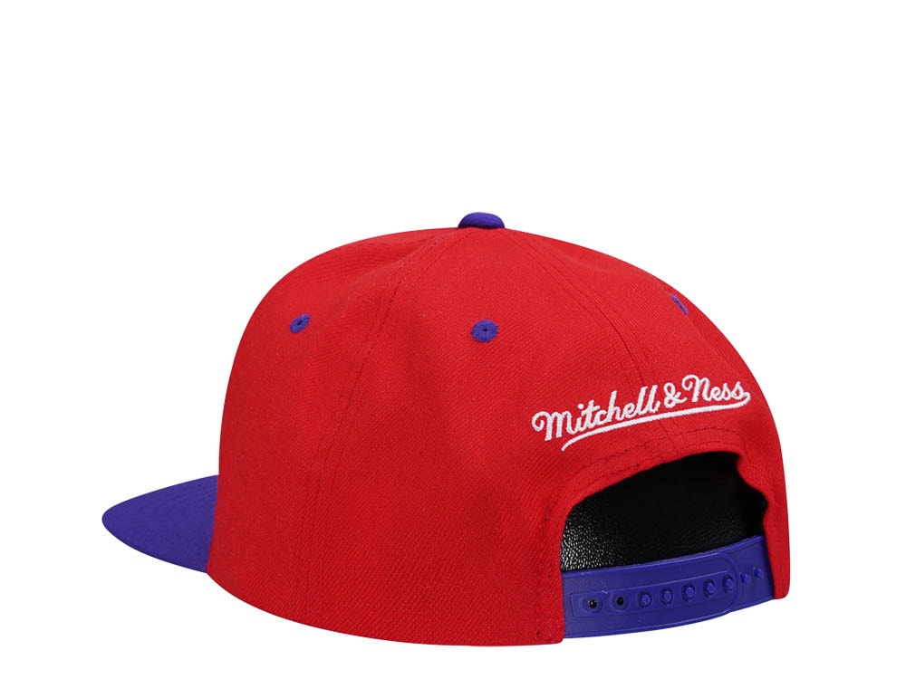 Mitchell & Ness Toronto Raptors Transcript Red Two Tone Snapback Casquette