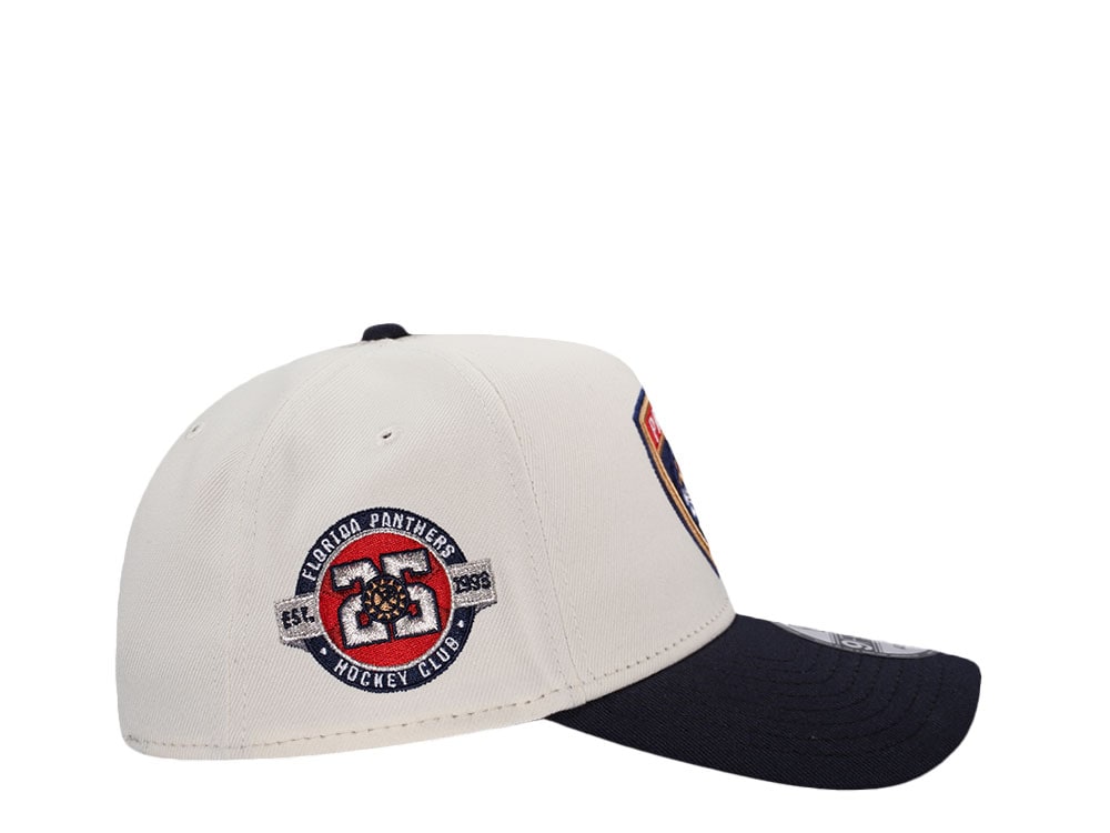 New Era Florida Panthers 25th Anniversary Chrome Two Tone Edition 9Forty A Frame Snapback Casquette
