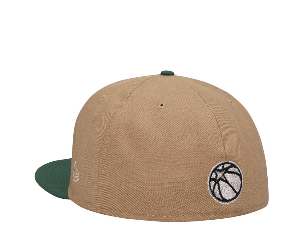 New Era Minnesota Timberwolves Khaki Green Two Tone Classic Edition 59Fifty Fitted Casquette