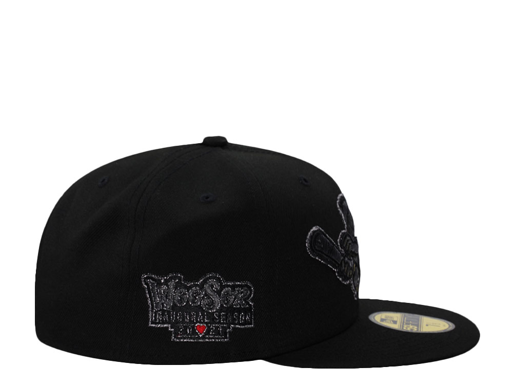 New Era Worcester Red Sox Inaugural Season Blackout Prime Edition 59Fifty Fitted Casquette