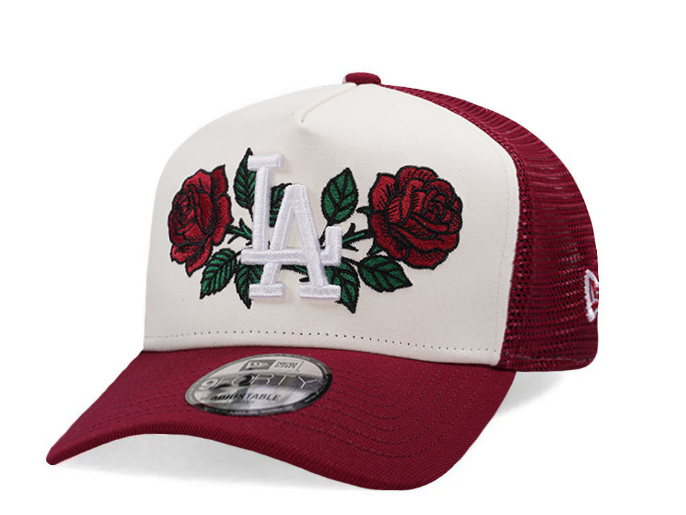 New Era Los Angeles Dodgers Rose Chrome Two Tone Edition 9Forty A Frame Trucker Snapback Casquette