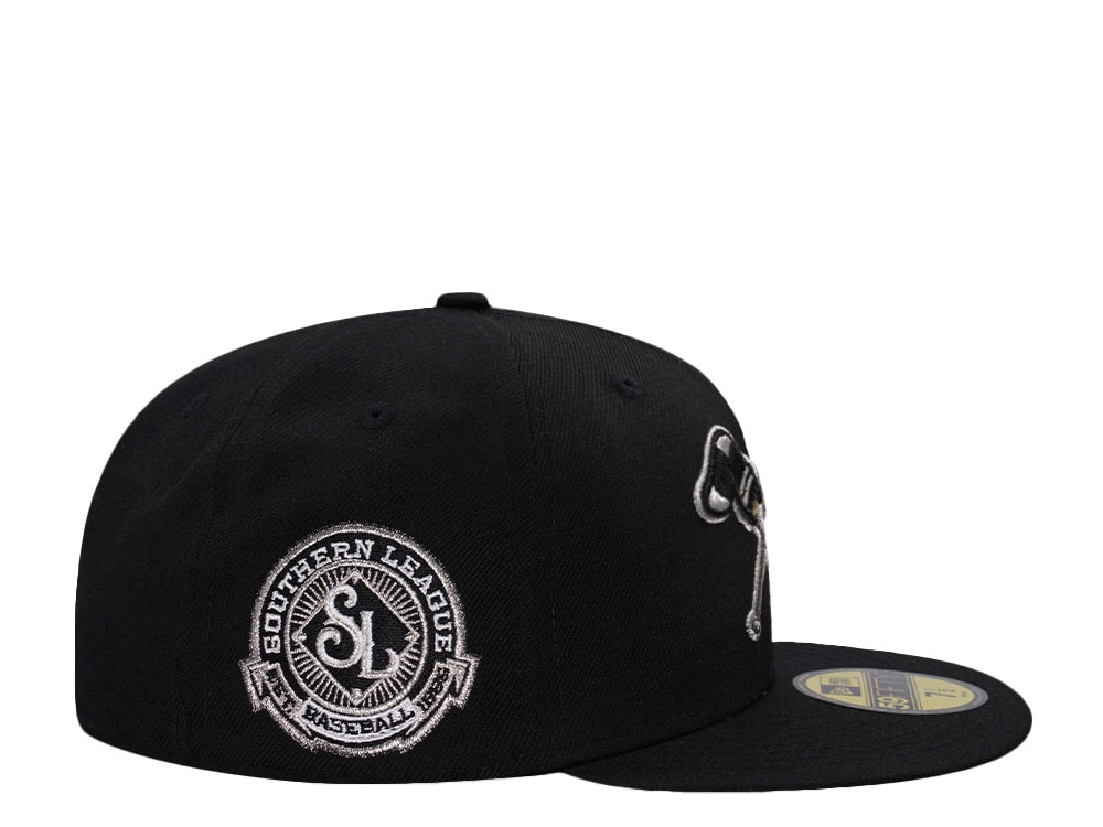 New Era Montgomery Gray Sox Southern League Black Prime Wool Edition 59Fifty Fitted Casquette