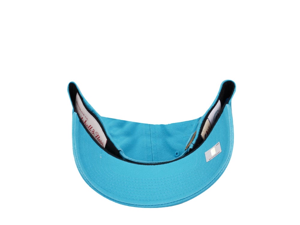 Mitchell & Ness Charlotte Hornets Golden Hour Glaze Blue Dadhat Strapback Casquette