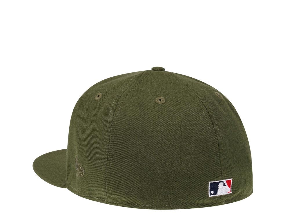 New Era New York Yankees World Series 1999 Rifle Green and Stone Edition 59Fifty Fitted Casquette