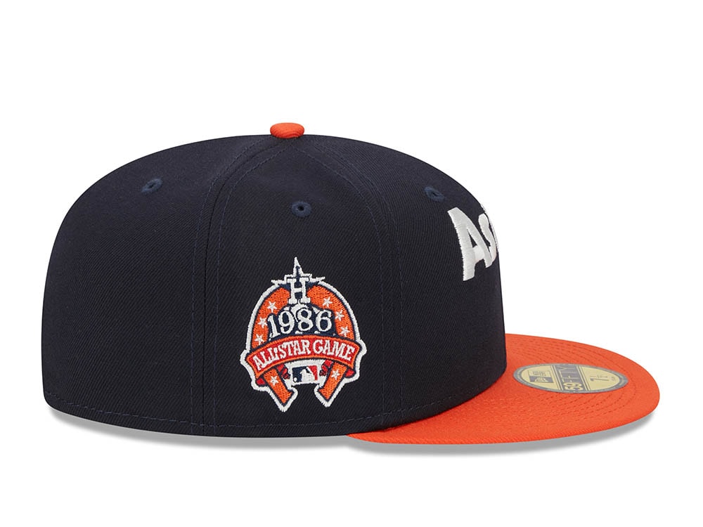 New Era Houston Astros All Star Game 1986 Retro Script Two Tone Edition 59Fifty Fitted Casquette