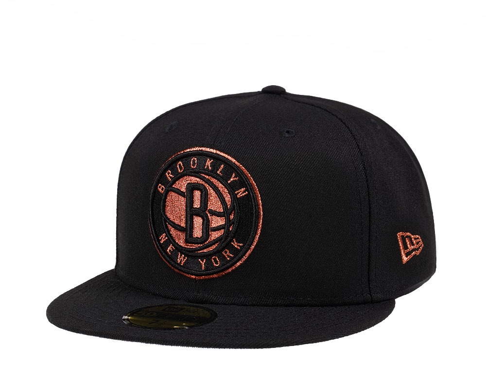 New Era New Brooklyn Nets Black and Copper Edition 59Fifty Fitted Casquette