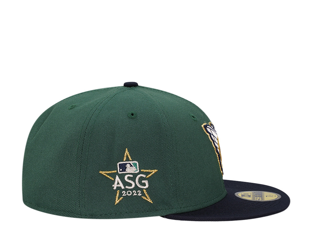 New Era Cleveland Guardians All Star Game 2022 Emerald Gold Two Tone Edition 59Fifty Fitted Casquette