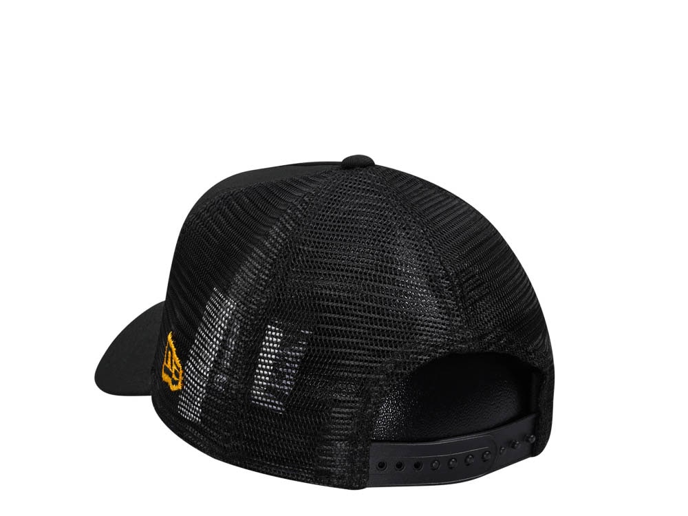 New Era Pittsburgh Steelers Black 9Forty A Frame Trucker Snapback Casquette