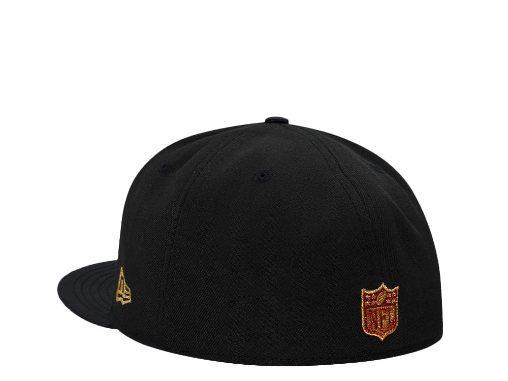 New Era Kansas City Chiefs 60 Seasons Black Satin Brim Prime Edition 59Fifty Fitted Casquette