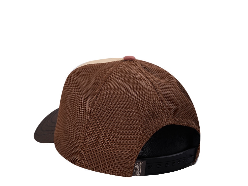Von Dutch Oval Patch Brown Edition Trucker Snapback Casquette