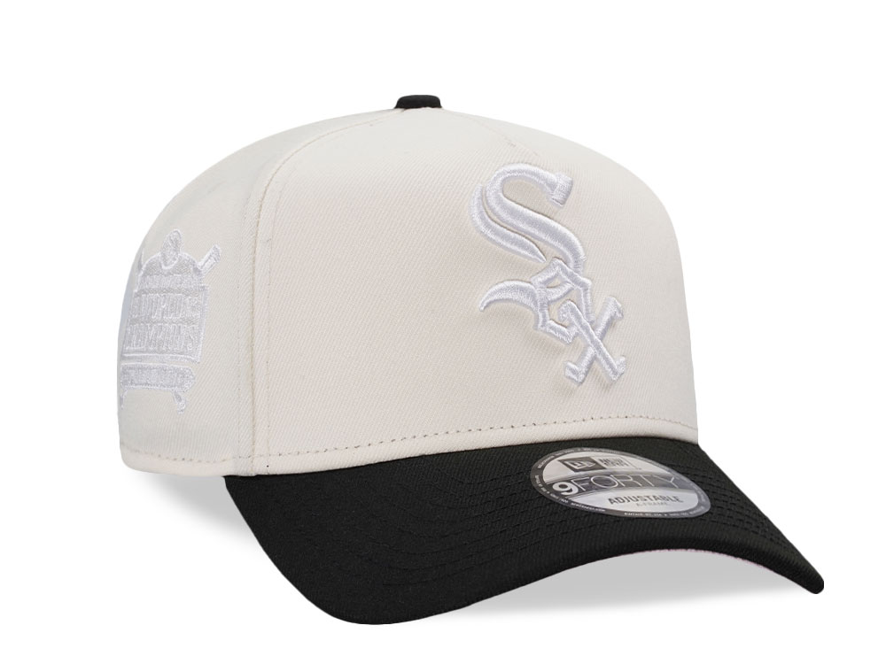 New Era Chicago White Sox World Champions 2005 White Out Pink Two Tone Edition 9Forty A Frame Snapback Casquette