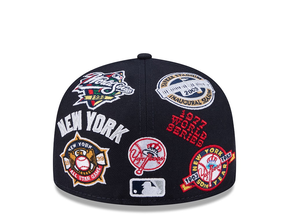 New Era New York Yankees All Over Navy Edition 59Fifty Fitted Casquette
