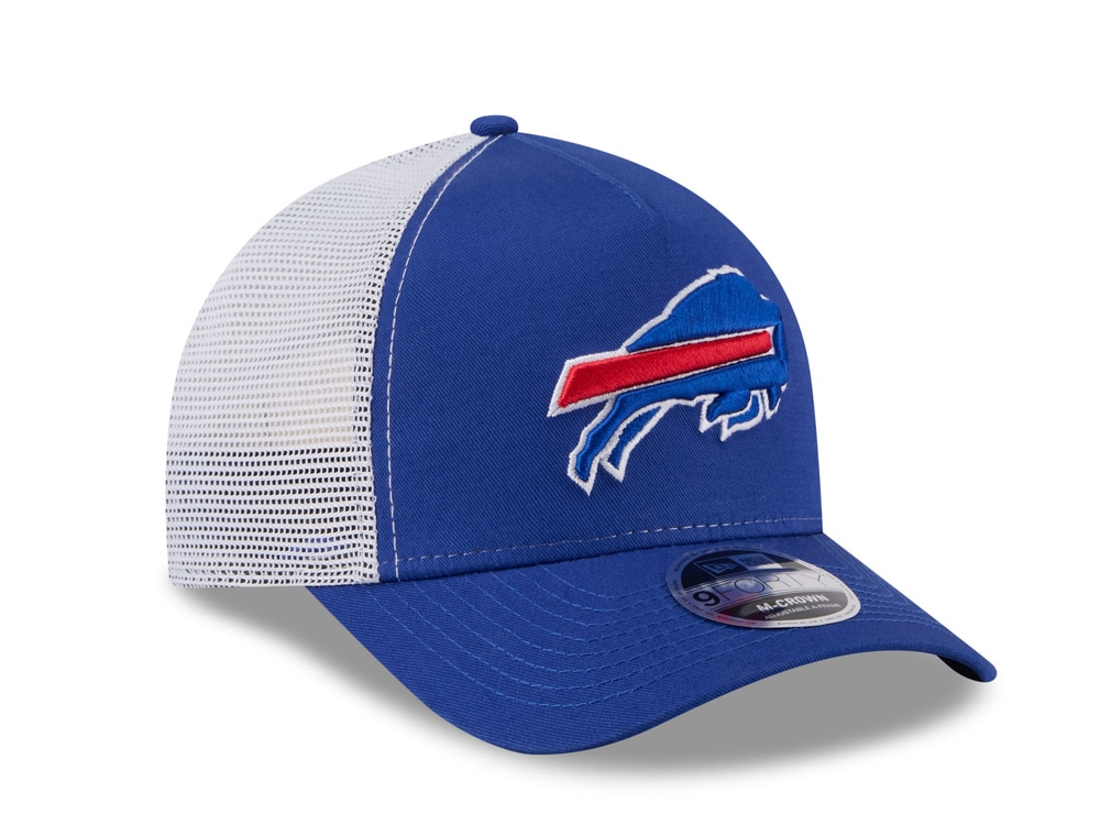 New Era Buffalo Bills Official Team Color Edition 9Forty M Crown A Frame Trucker Snapback Casquette