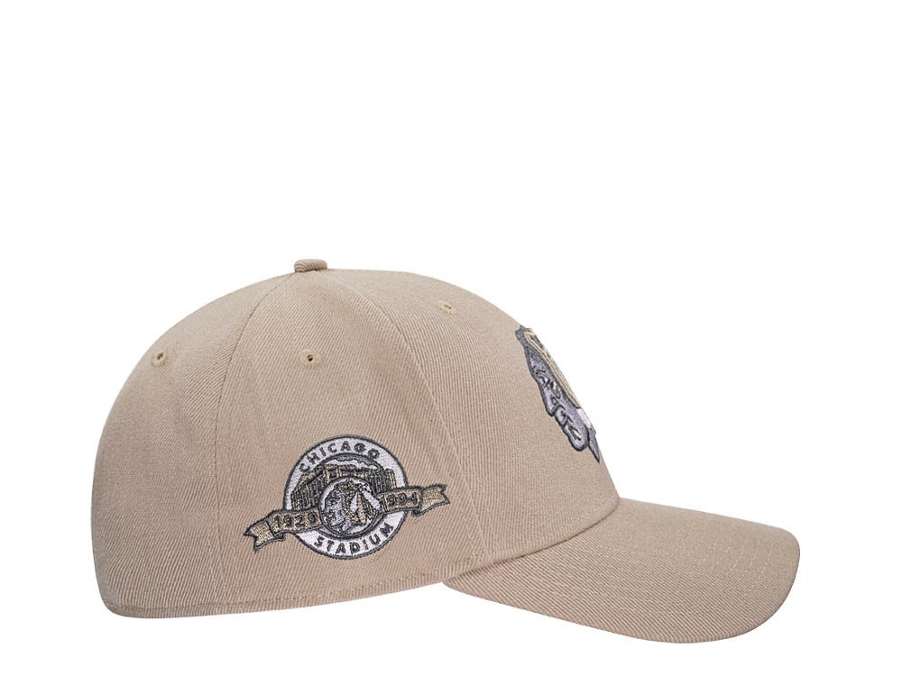 47Brand Chicago Blackhawks Chicago Stadium Vintage Khaki Sure Shot MVP Snapback Casquette