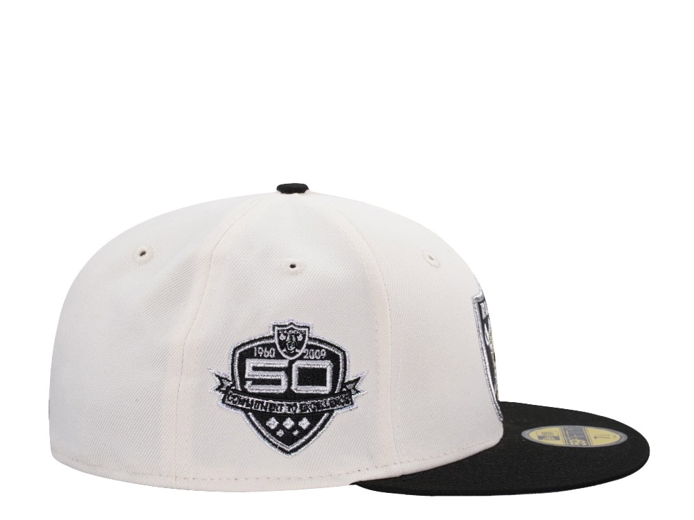 New Era Las Vegas Raiders 50th Anniversary Chrome Two Tone Edition 59Fifty Fitted Casquette