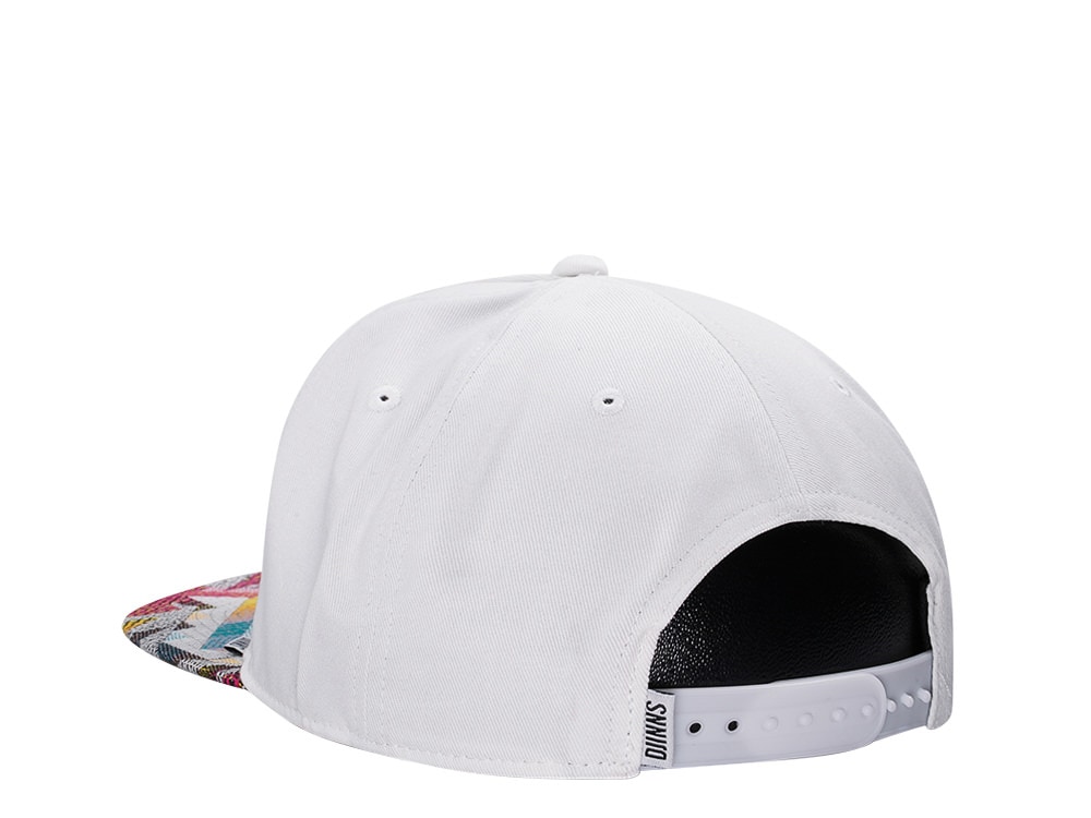 Djinns Rubber Aztek White Snapback Casquette
