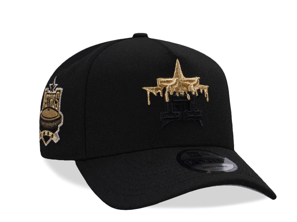 New Era Houston Astros Astrodome Anniversary Gold Drip Prime Edition 9Forty A Frame Snapback Casquette