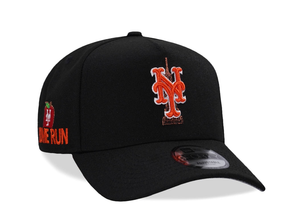 New Era New York Mets Home Run Black Prime Edition 9Forty A Frame Snapback Casquette