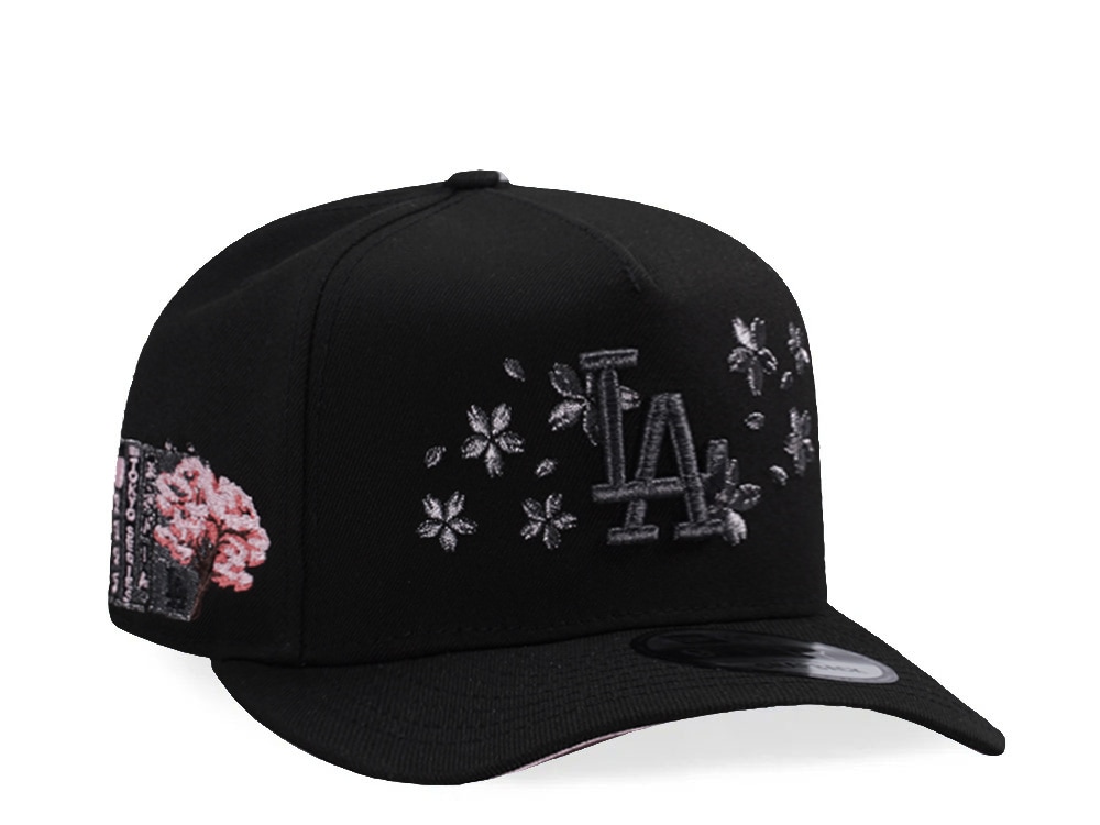 New Era Los Angeles Dodgers Tokyo Series Sakura Black Prime Edition 9Fifty A Frame Snapback Casquette