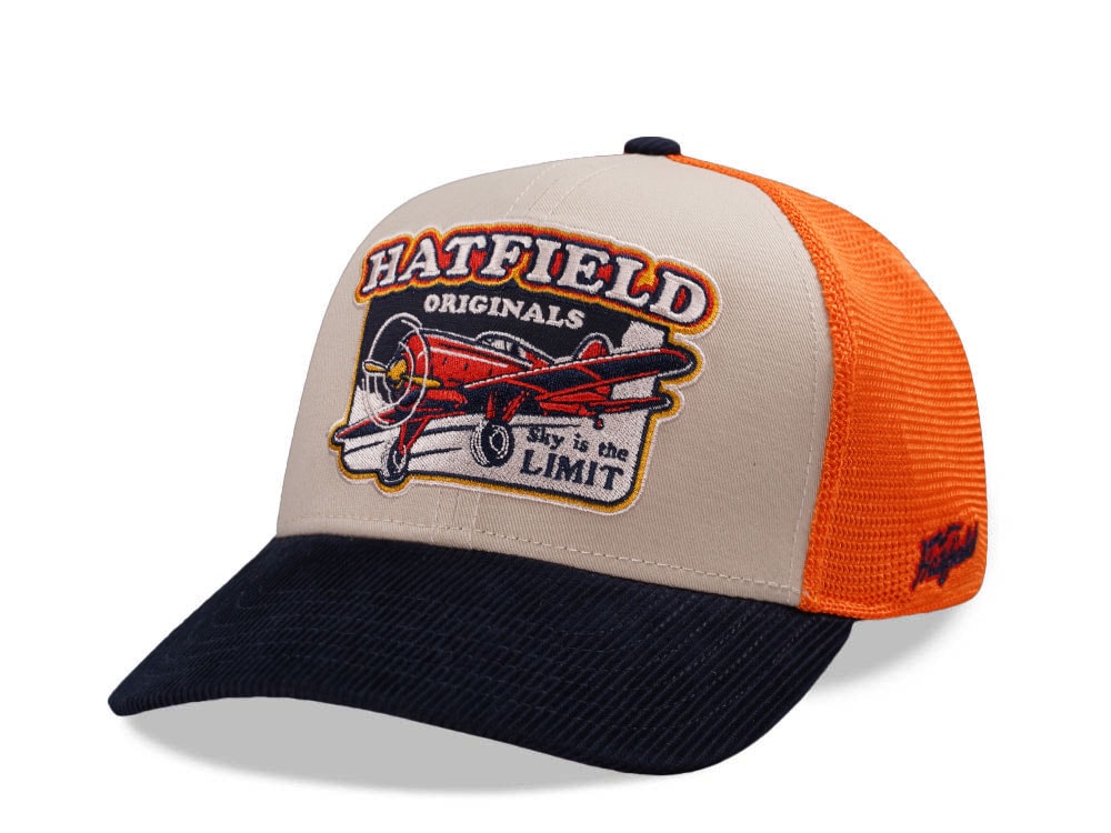 Hatfield Sky Is The Limit Beige Black Trucker Snapback Casquette